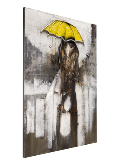 Maal "Yellow umbrella" 90x120cm - Image 3