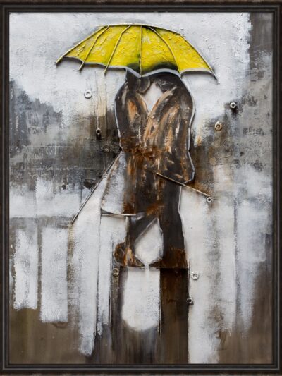 Maal "Yellow umbrella" 90x120cm - Image 6