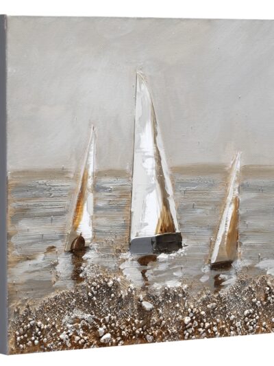 Maal "Sailboats" 30x30cm - Image 3