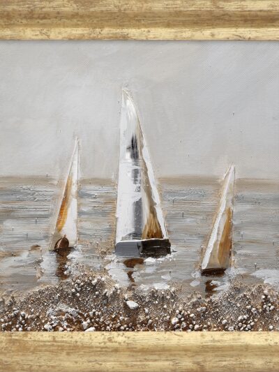 Maal "Sailboats" 30x30cm - Image 6