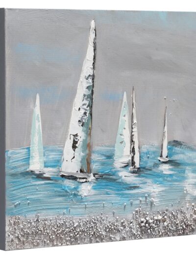 Maal "Sailboats" 30x30cm - Image 3