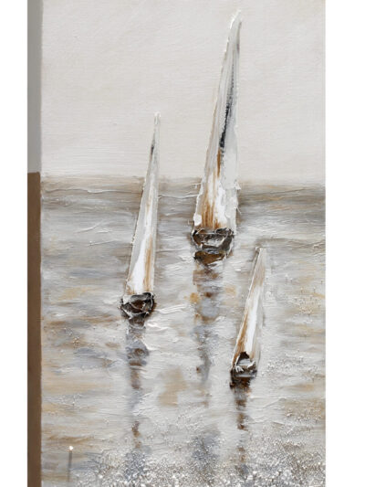 Maal "Sailboats" 30x90cm - Image 3