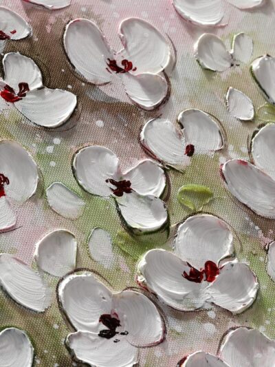 Maal "Flowers" 60x60cm - Image 2