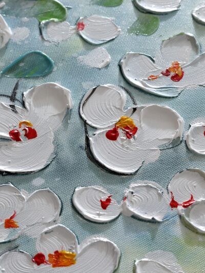 Maal "Flowers" 60x60cm - Image 2