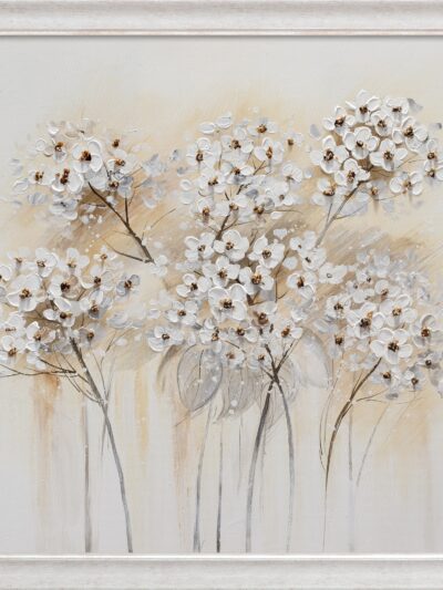 Maal "White flowers" 60x60cm - Image 6