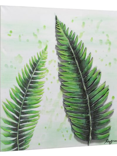 Maal "Green leaves" 60x60cm - Image 3