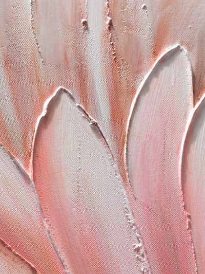 Maal "Pink flower" 60x60cm - Image 3