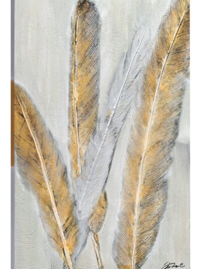 Maal "Golden feather" 60x90cm - Image 4