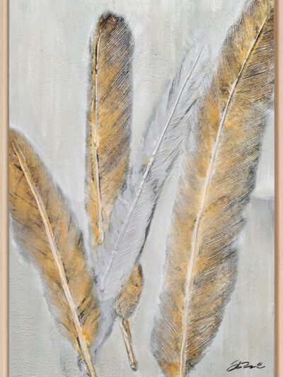 Maal "Golden feather" 60x90cm - Image 6
