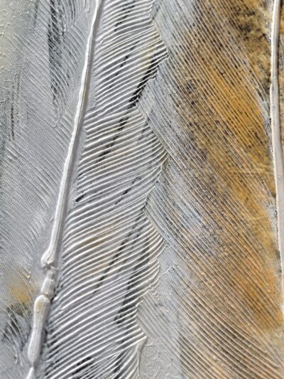 Maal "Golden feather" 60x90cm - Image 5