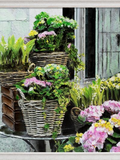 Maal "Flowers" 80x80cm - Image 6