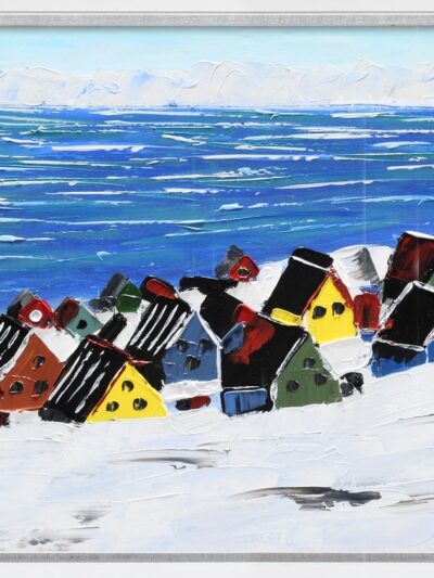 Maal "Colorful houses" 60x120cm - Image 6