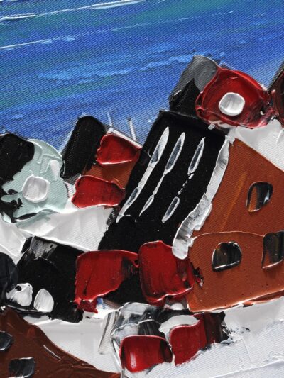 Maal "Colorful houses" 60x120cm - Image 5