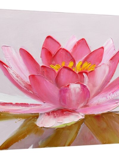 Maal "Pink flower" 60x120cm - Image 3