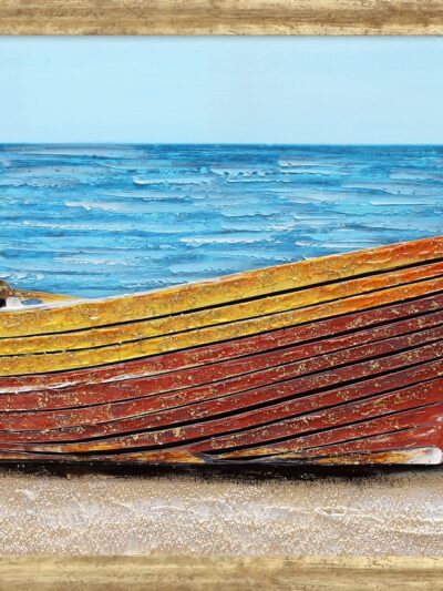 Maal "Fishingboat" 60x120cm - Image 6