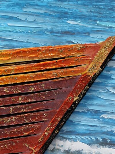 Maal "Fishingboat" 60x120cm - Image 5