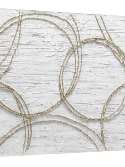 Maal "Silver circles" 60x120cm - Image 3