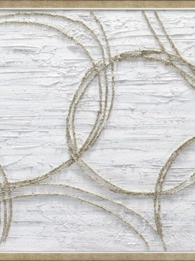 Maal "Silver circles" 60x120cm - Image 5