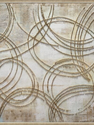 Maal "Golden circles" 100x100cm - Image 6