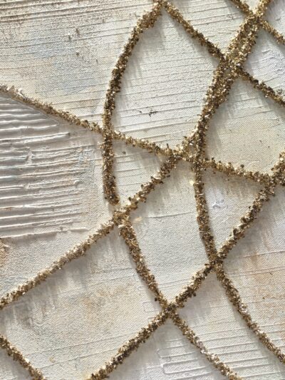 Maal "Golden circles" 100x100cm - Image 2