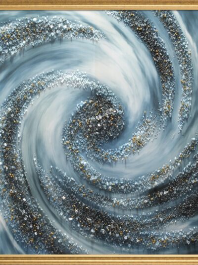 Maal "Blue whirl" 100x100cm - Image 6