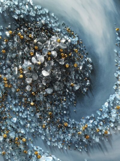 Maal "Blue whirl" 100x100cm - Image 2