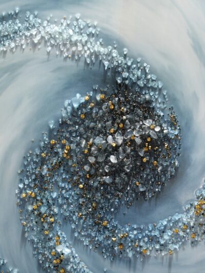 Maal "Blue whirl" 100x100cm - Image 5