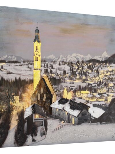 Maal "Yellow tower" 90x120cm - Image 3