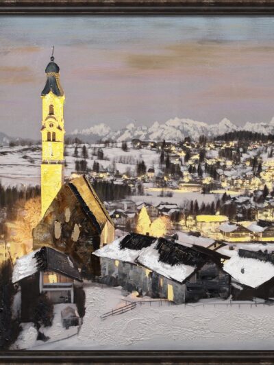 Maal "Yellow tower" 90x120cm - Image 6